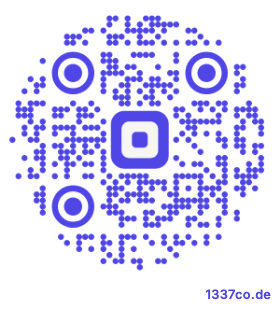 The generator's dot style, corner style and shape controls beside the resulting QR code preview.